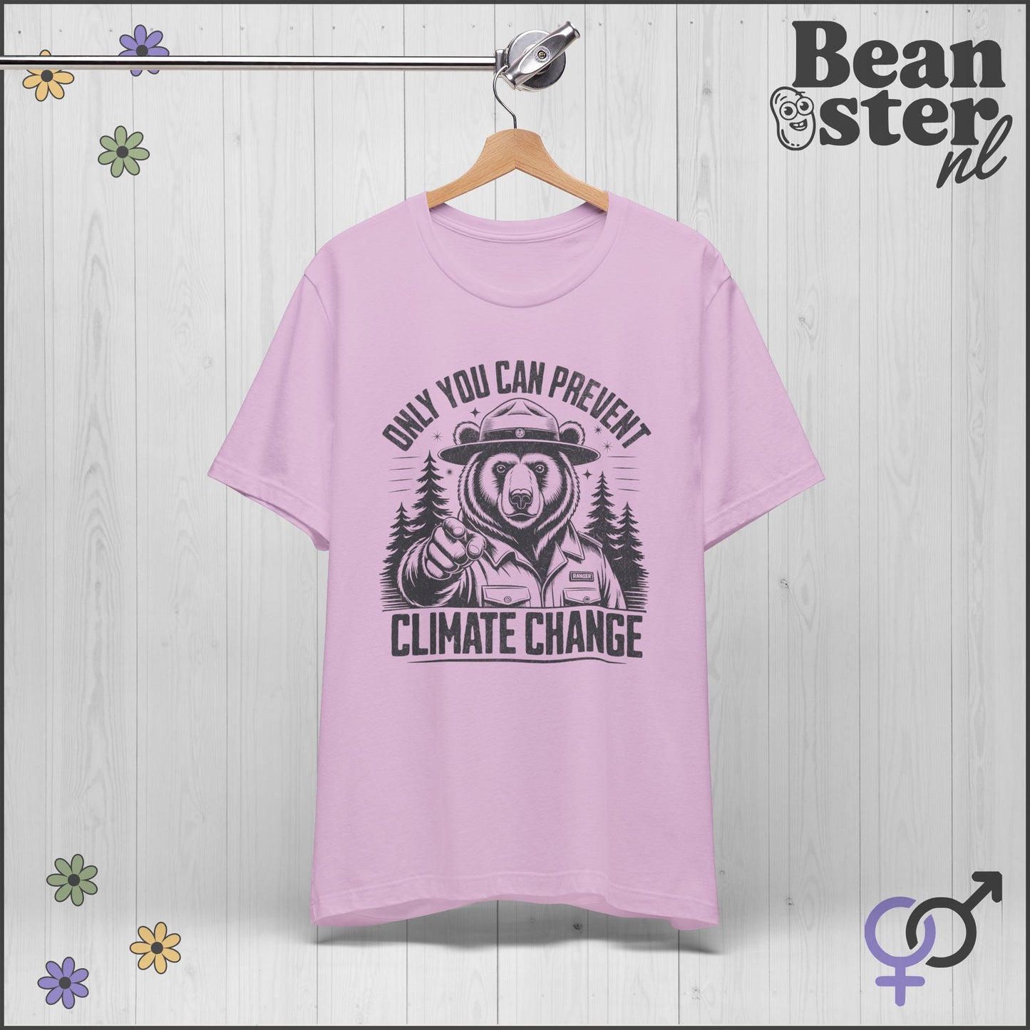 Only You Can Prevent Climate Change Ranger Bear Tee