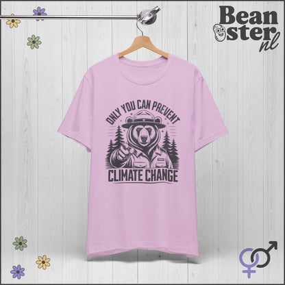 Only You Can Prevent Climate Change Ranger Bear Tee