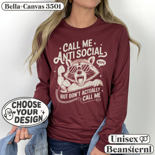 Personalized Long Sleeve Choose Your Print Longsleeve Custom Gift Oversized Sweater Personal Unisex Birthday Gifts Your Design Here