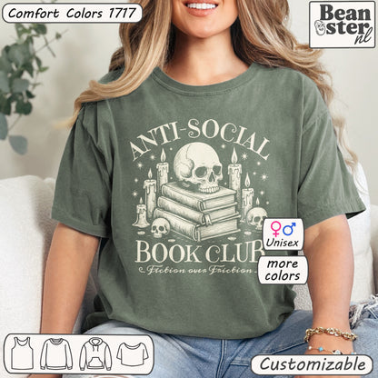 Anti Social Book Club T-Shirt | Funny Book Lover Tee