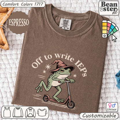 Funny Frog Scooter IEP Shirt | Special Ed Teacher Tee