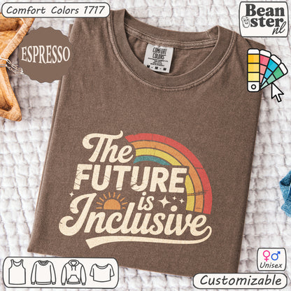 The Future Is Inclusive Retro Rainbow Shirt 🌈