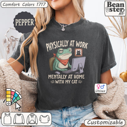 Physically At Work Mentally At Home With My Cat