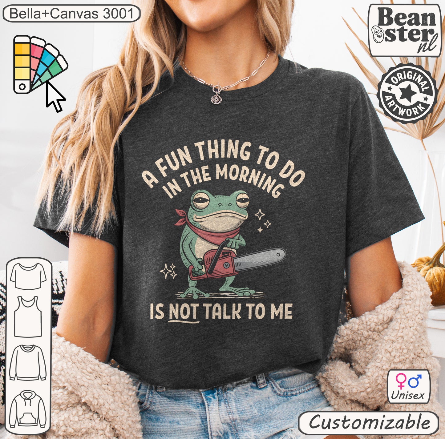 Don't Talk To Me Frog T-Shirt – Grumpy Morning Humor