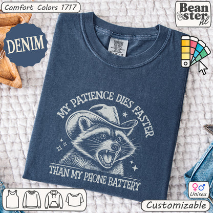 Angry Raccoon Tee – Funny Meme Pun for Gen Z Humor