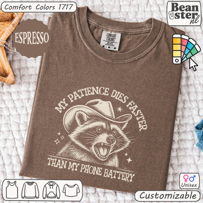 Angry Raccoon Tee – Funny Meme Pun for Gen Z Humor