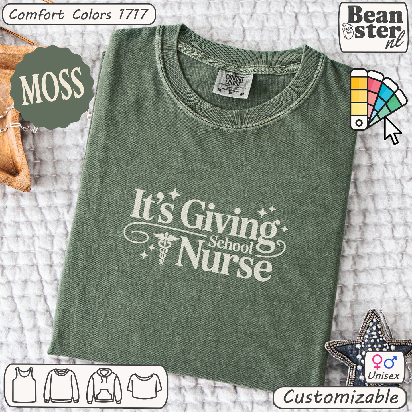 It’s Giving School Nurse Tee – Minimalist Graphic Shirt