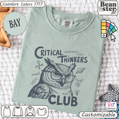 Critical Thinkers Club Tee for Sharp, Intellectual Minds
