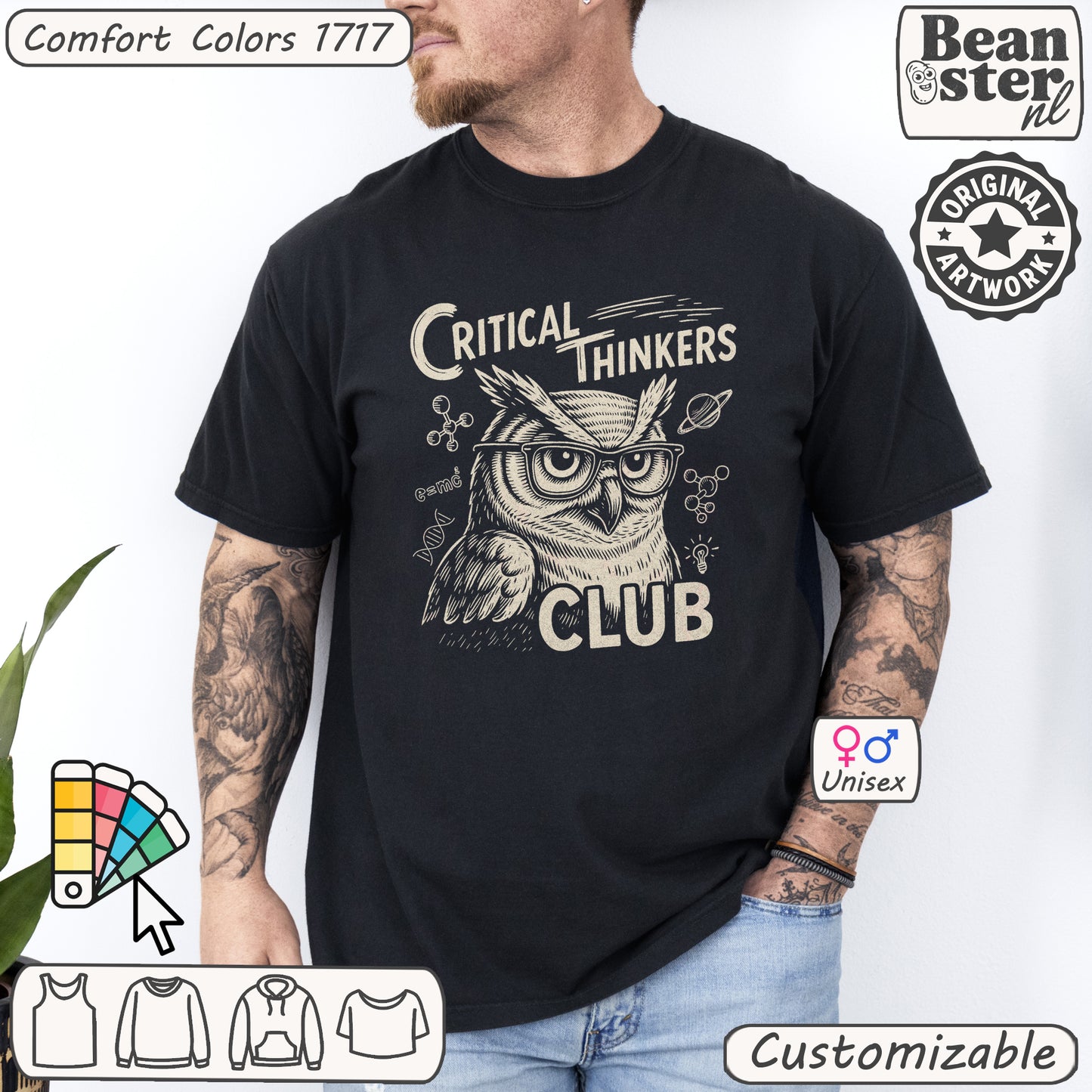 Critical Thinkers Club Tee for Sharp, Intellectual Minds