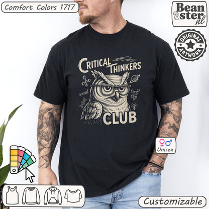 Critical Thinkers Club Tee for Sharp, Intellectual Minds