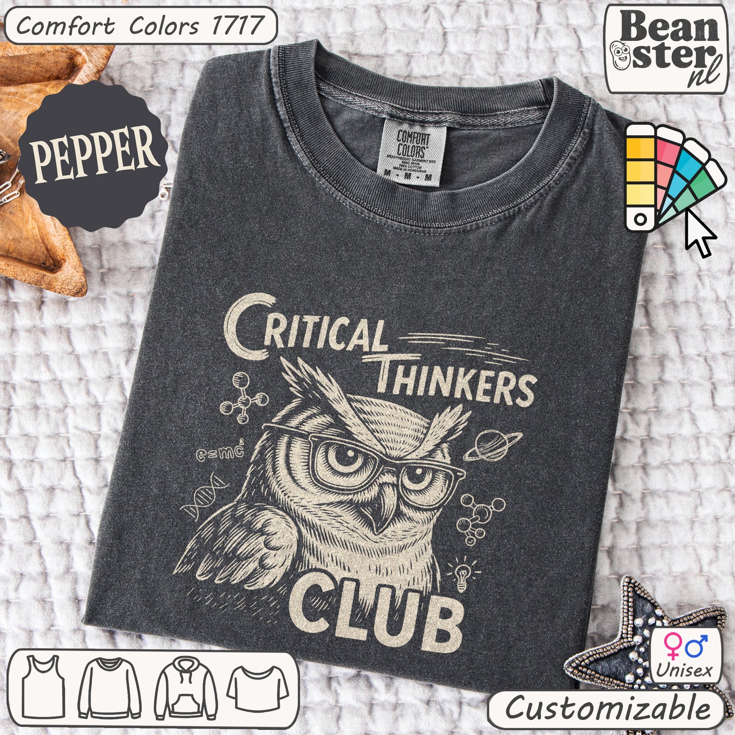 Critical Thinkers Club Tee for Sharp, Intellectual Minds