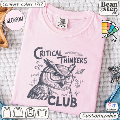Critical Thinkers Club Tee for Sharp, Intellectual Minds