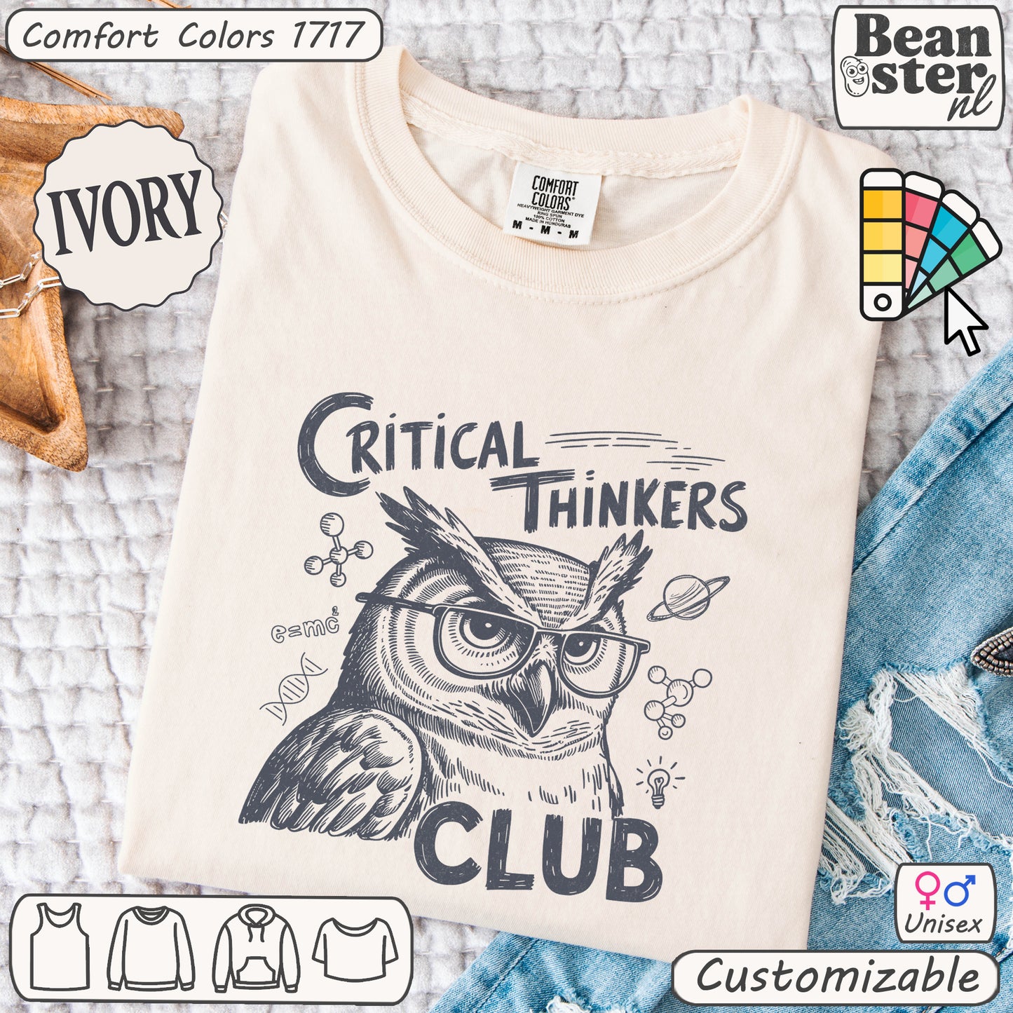 Critical Thinkers Club Tee for Sharp, Intellectual Minds