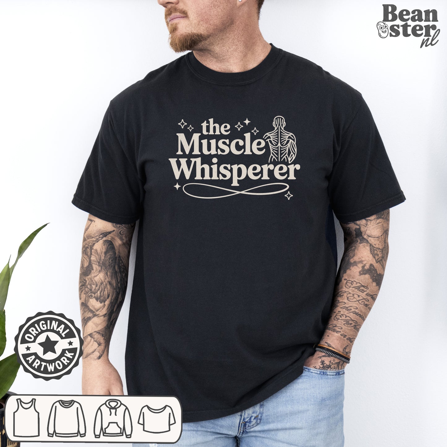 Muscle Whisperer Funny Massage Therapist T-Shirt