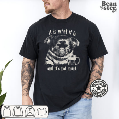 It Is What It Is & It’s Not Great Funny Brussels Griffon T-Shirt