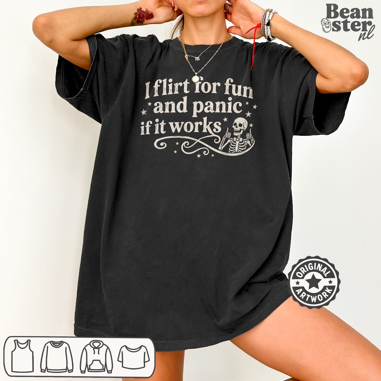 I Flirt For Fun And Panic When It Works T-Shirt