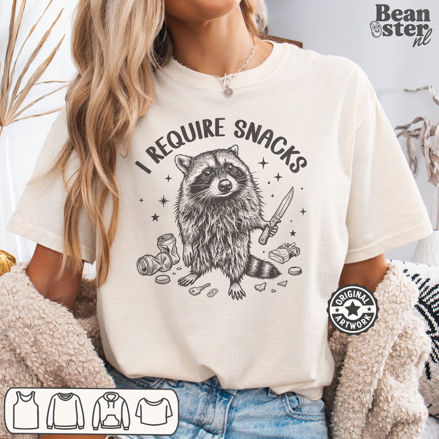 I Require Snacks T-Shirt – Funny Food Lover Tee