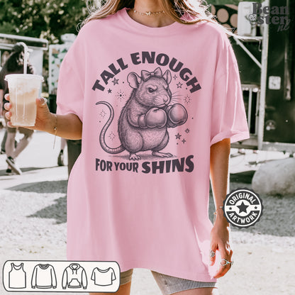 Tall Enough For Your Shins Funny Meme T-Shirt