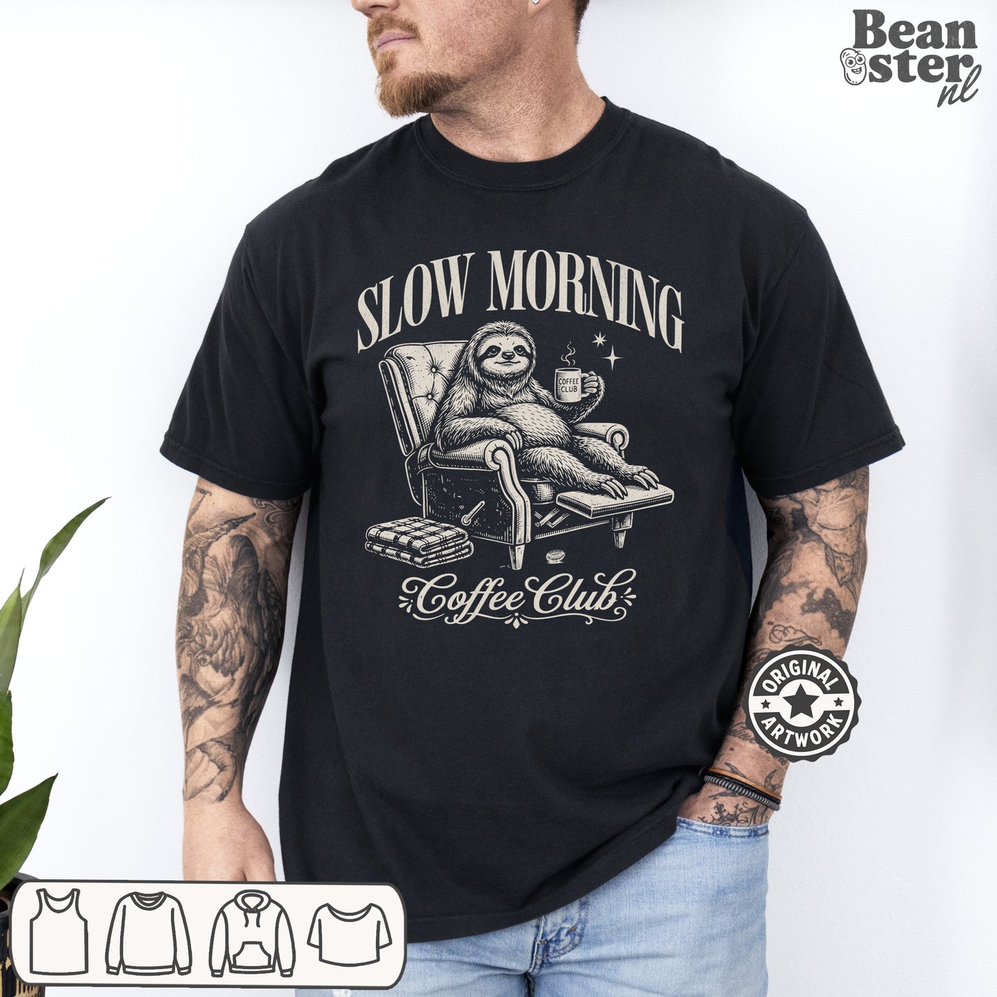 Slow Morning Coffee Club T-Shirt | Cozy Vibes Tee