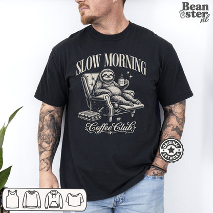 Slow Morning Coffee Club T-Shirt | Cozy Vibes Tee