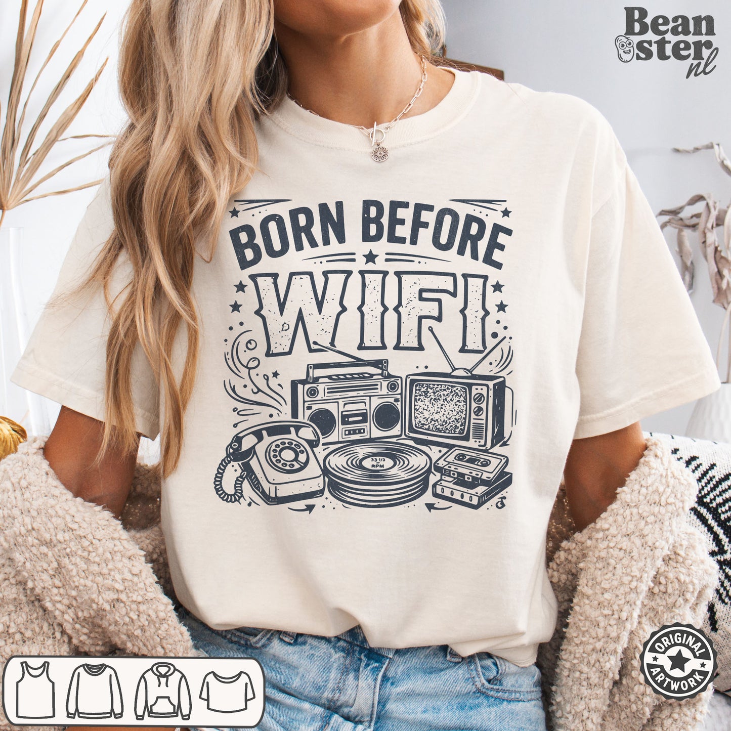 Born Before WiFi Shirt | Funny Gen X Gift