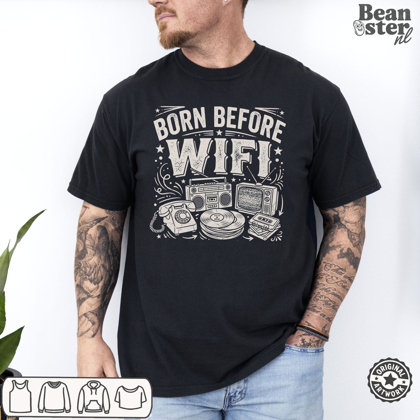 Born Before WiFi Shirt | Funny Gen X Gift