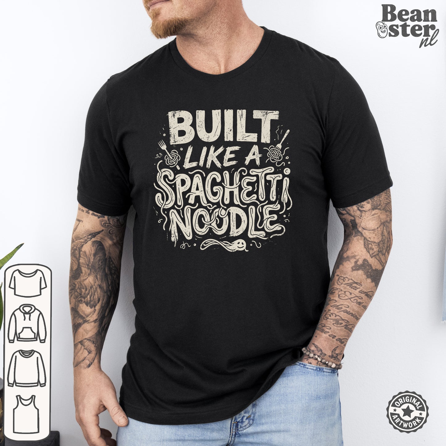 Build Like a Spaghetti Noodle | EDS Funny Shirt for Spoonies