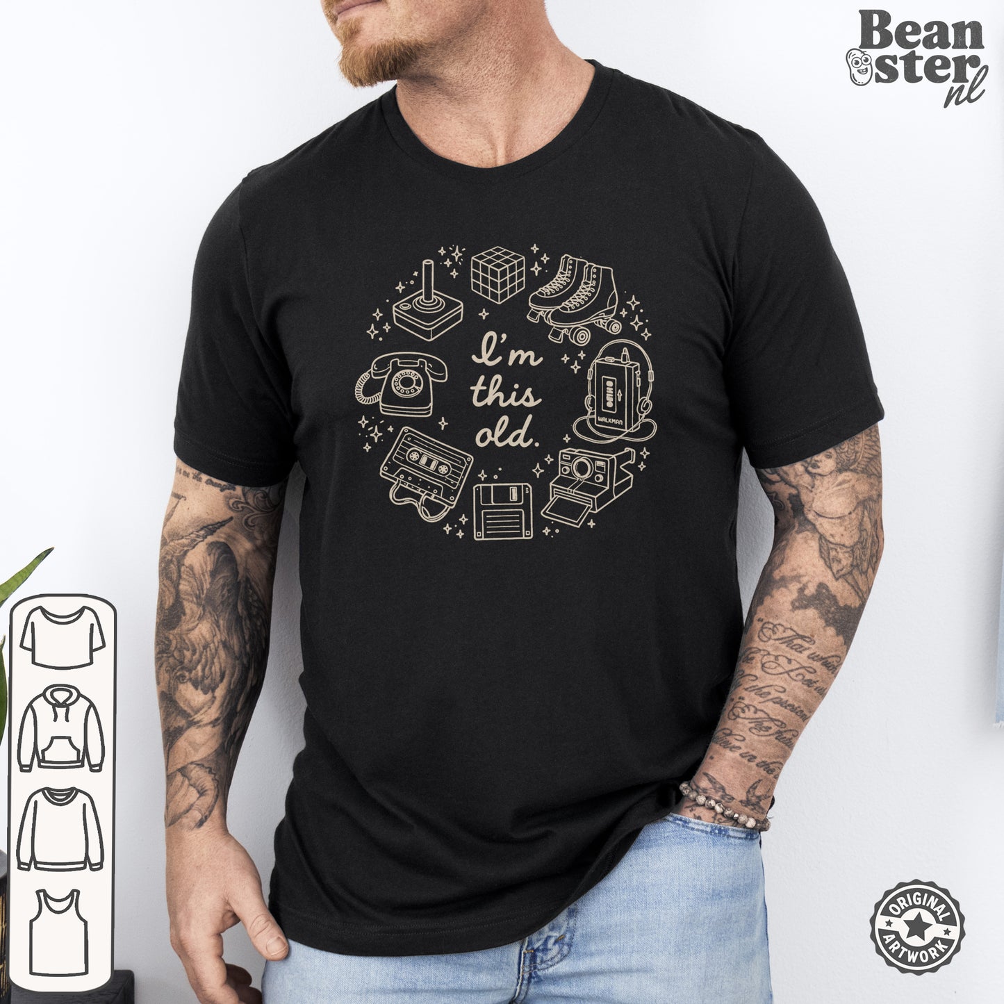 I'm This Old T-Shirt | Funny Retro Vintage Tee