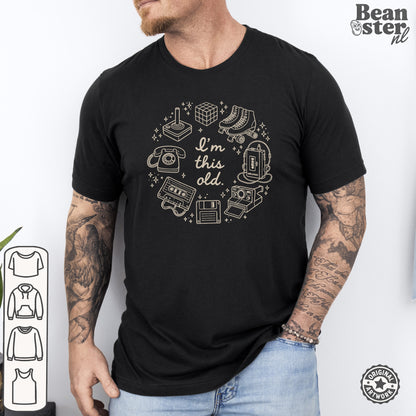I'm This Old T-Shirt | Funny Retro Vintage Tee