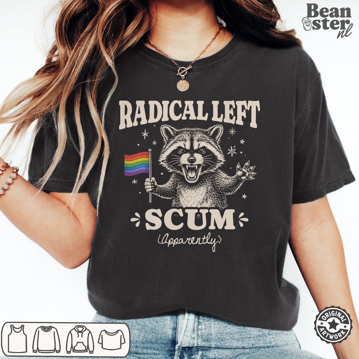 Radical Left Scum T-Shirt | Funny Political Protest Tee