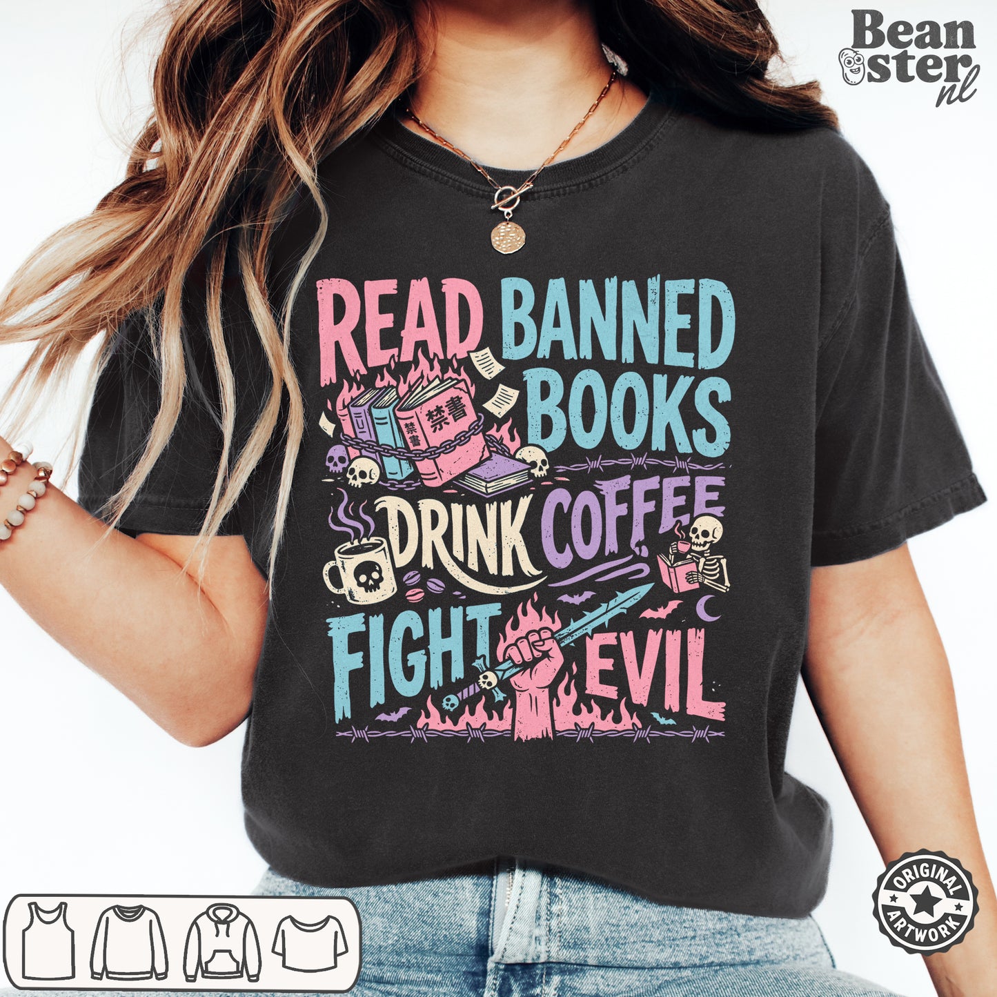 Read Banned Books Coffee Activist T-Shirt