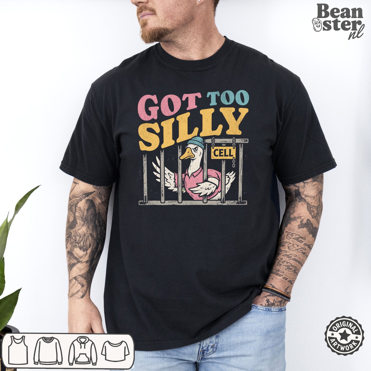 Got Too Silly Funny Graphic T-Shirt | Weird Humor Tee