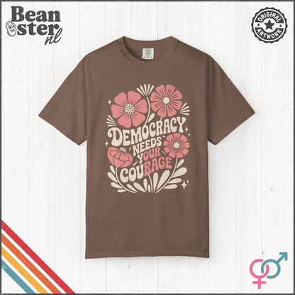 Democracy Needs Our Rage Shirt Activist Protest Shirt Floral