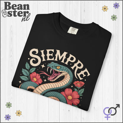 Siempre Antifascista Floral Snake Shirt – Protest Tee