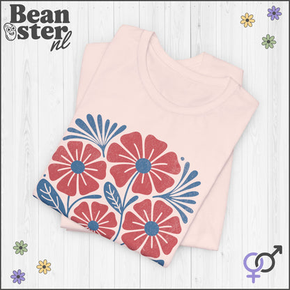 Radicalized By Basic Decency – Abstract Floral T-Shirt