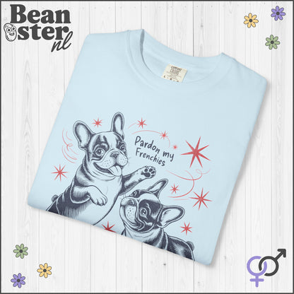 Pardon My Frenchies T-Shirt – Cute Bulldog Graphic Tee
