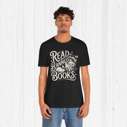 Read Banned Books Raccoon Shirt
