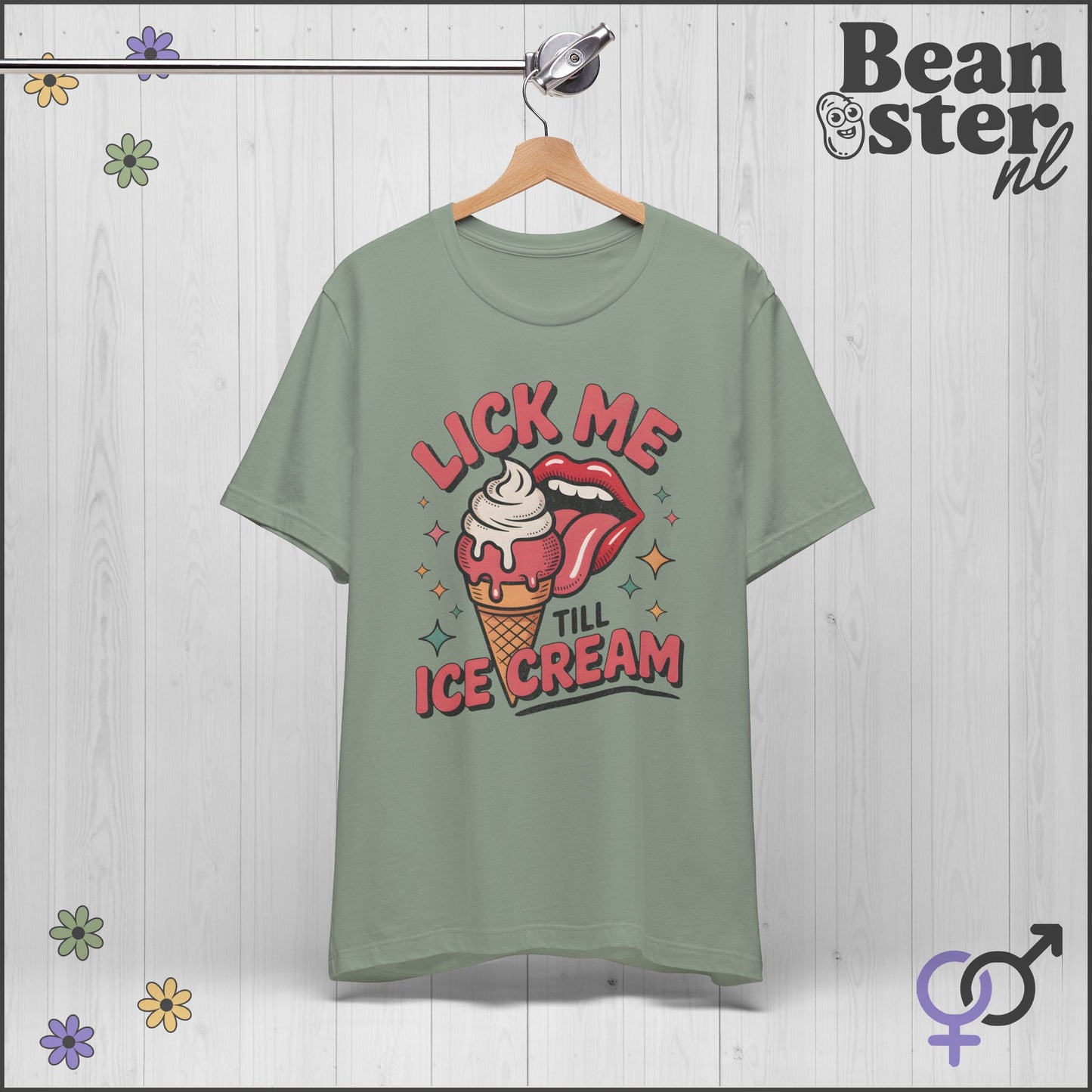 Lick Me Till Ice Cream | Funny Retro Style Tee