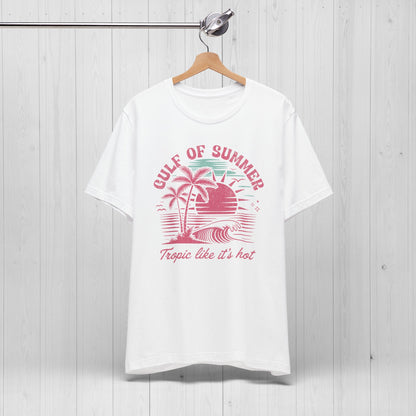 Gulf of Summer Tee | Vintage Pink 90s Beach Vibes Shirt 🌞