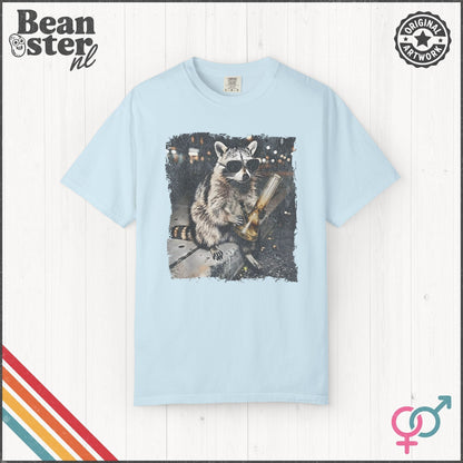 Smoking Raccoon Meme T-Shirt | Funny Vintage Animal Tee