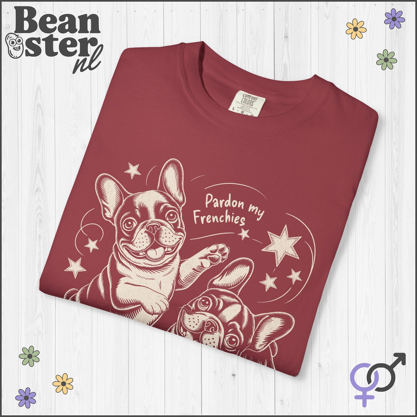Pardon My Frenchies T-Shirt – Cute Bulldog Graphic Tee