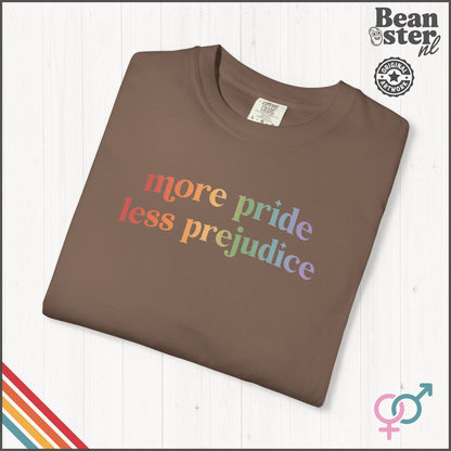 More Pride Less Prejudice LGBTQ Pride T-Shirt
