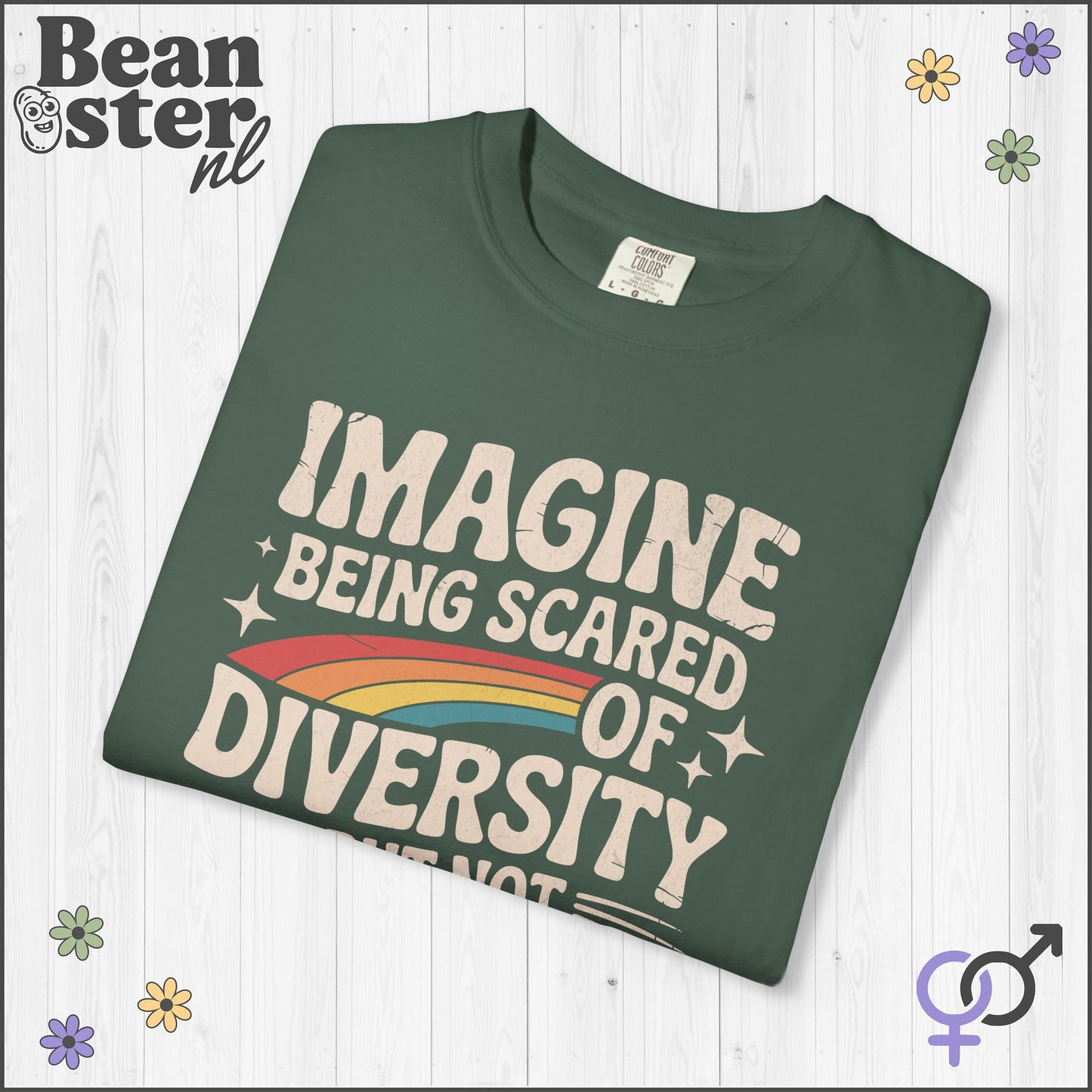 Imagine Diversity Not Dictatorship Retro Activist Tee