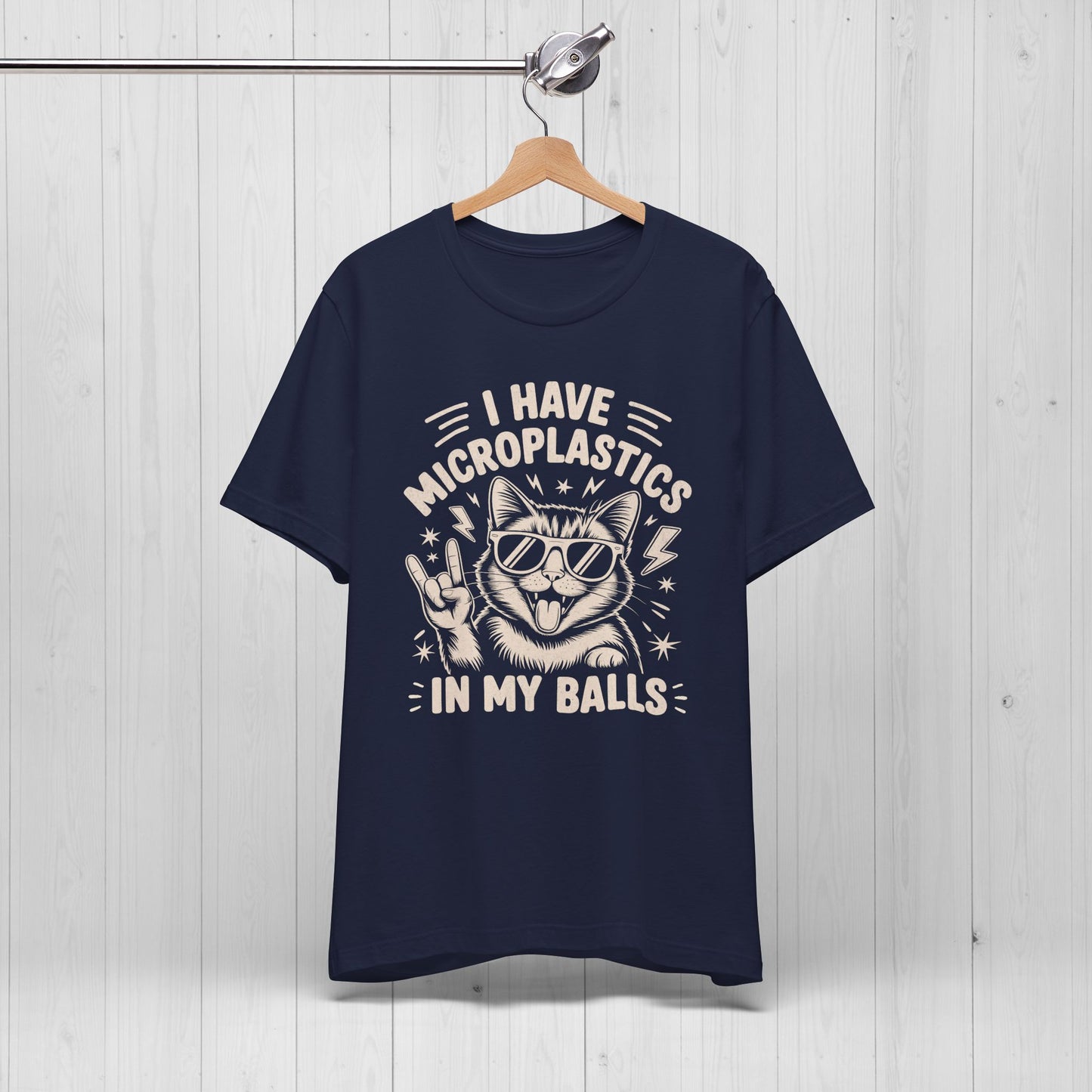 I Have Microplastics In My Balls Cat Meme Shirt