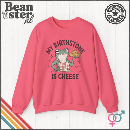 Cheese Is My Birthstone Funny Frog Sweatshirt