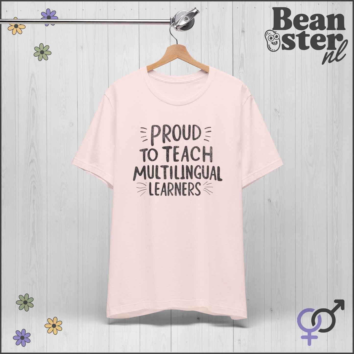 Proud To Teach Multilingual Learners – Funny Teacher Tee