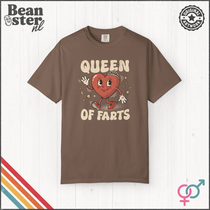 Queen Of Farts Funny Unisex Gen Z Humor T-Shirt