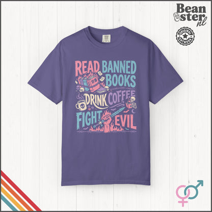 Read Banned Books Coffee Activist T-Shirt