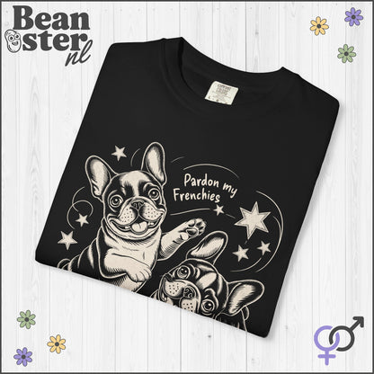 Pardon My Frenchies T-Shirt – Cute Bulldog Graphic Tee