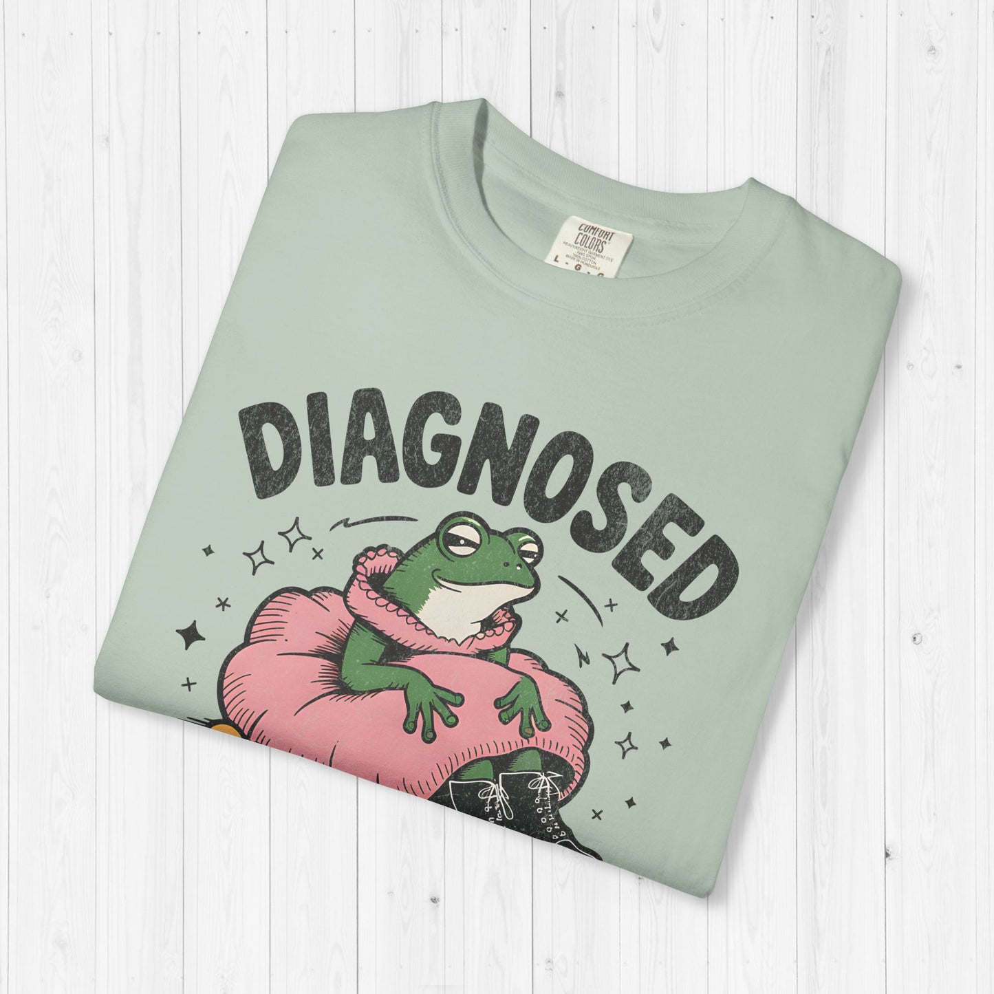 Diagnosed With Slay DHD Shirt Funny ADHD Frog Tee